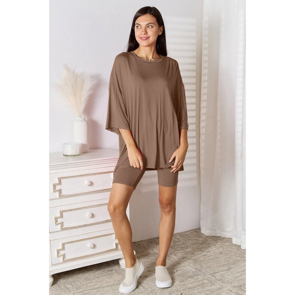 Basic Bae Full Size Soft Rayon Three-Quarter Slee… - image 1